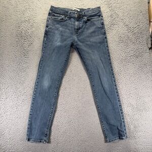 GAT jeans Men's 32x32 Blue Cotton Flat Front Denim Regular Fit Straight Leg